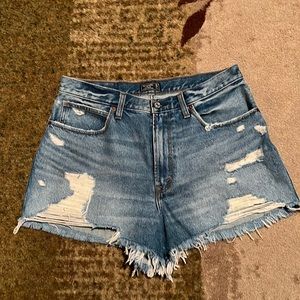 Abercrombie and Fitch high waist jean shorts nwot